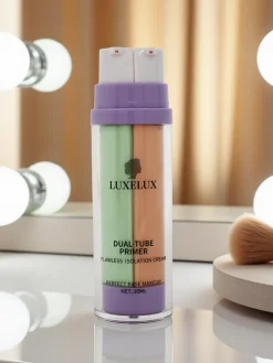 Krem 2 w 1 z zieloną bazą pod makijaż i podkładem- neutralizuje zaczerwienienia