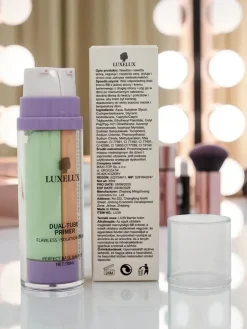 Krem 2 w 1 z zieloną bazą pod makijaż i podkładem- neutralizuje zaczerwienienia