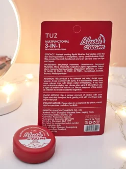 Kremowy róż do policzków w słoiczku Pinky Coral