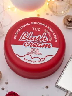 Kremowy róż do policzków w słoiczku Pinky Coral