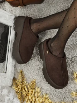 Krótkie buty a'la śniegowce damskie z futerkiem Noelina