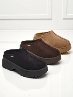 Krótkie buty a'la śniegowce damskie z futerkiem Noelina