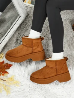 Krótkie buty a'la śniegowce damskie Liorah