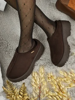 Krótkie buty a'la śniegowce damskie Calindra