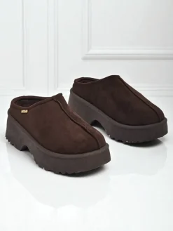 Krótkie buty a'la śniegowce damskie Calindra