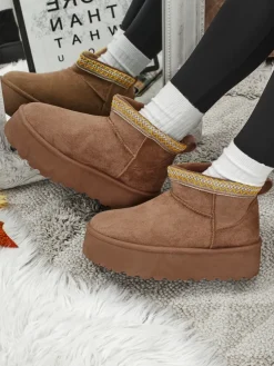 Krótkie buty a'la śniegowce damskie Nymeria