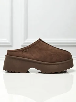 Krótkie buty a'la śniegowce damskie Calindra