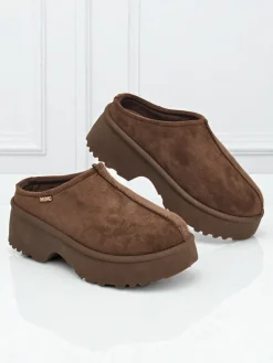 Krótkie buty a'la śniegowce damskie Calindra