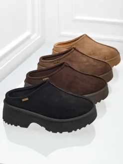 Krótkie buty a'la śniegowce damskie Calindra