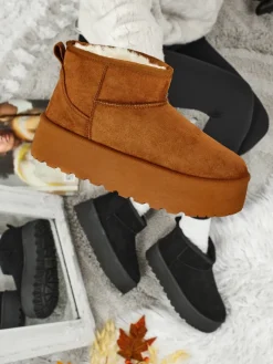 Krótkie buty a'la śniegowce damskie Vespera