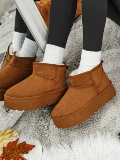 Krótkie buty a'la śniegowce damskie Vespera