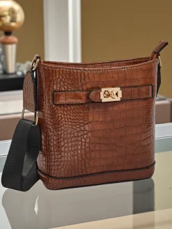 Lakierowana mała damska torebka z eko skóry Arlisse