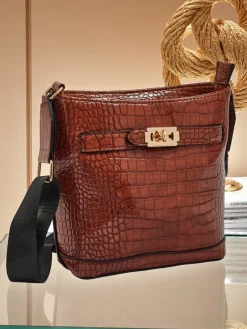 Lakierowana mała damska torebka z eko skóry Arlisse