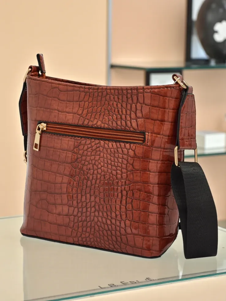 Lakierowana mała damska torebka z eko skóry Arlisse