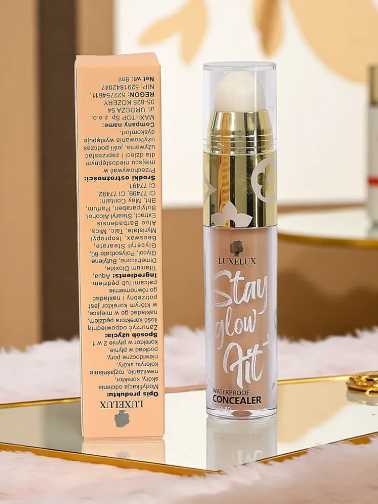 LUXELUX Aurelia Waterproof Concealer Stay Glow Hit 10ml do cery gładkiej