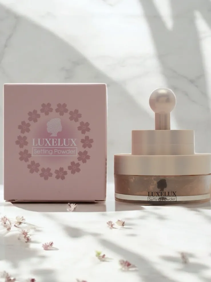 Luxelux Puder sypki z gąbeczką do twarzy 04 13,5 g