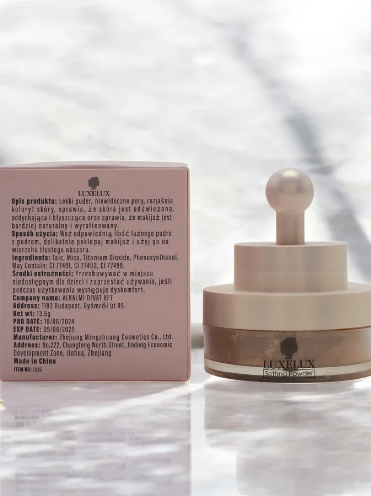 Luxelux Puder sypki z gąbeczką do twarzy 04 13,5 g