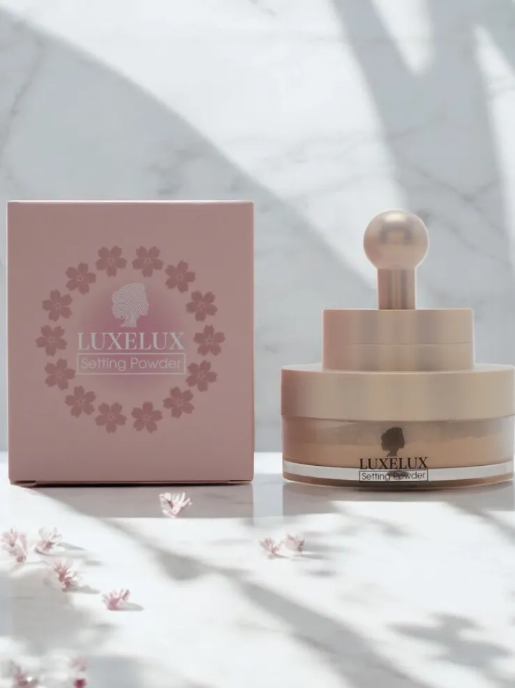 Luxelux Puder sypki z gąbeczką do twarzy 02 13,5 g