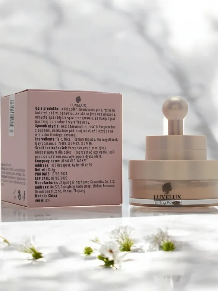 Luxelux Puder sypki z gąbeczką do twarzy 02 13,5 g