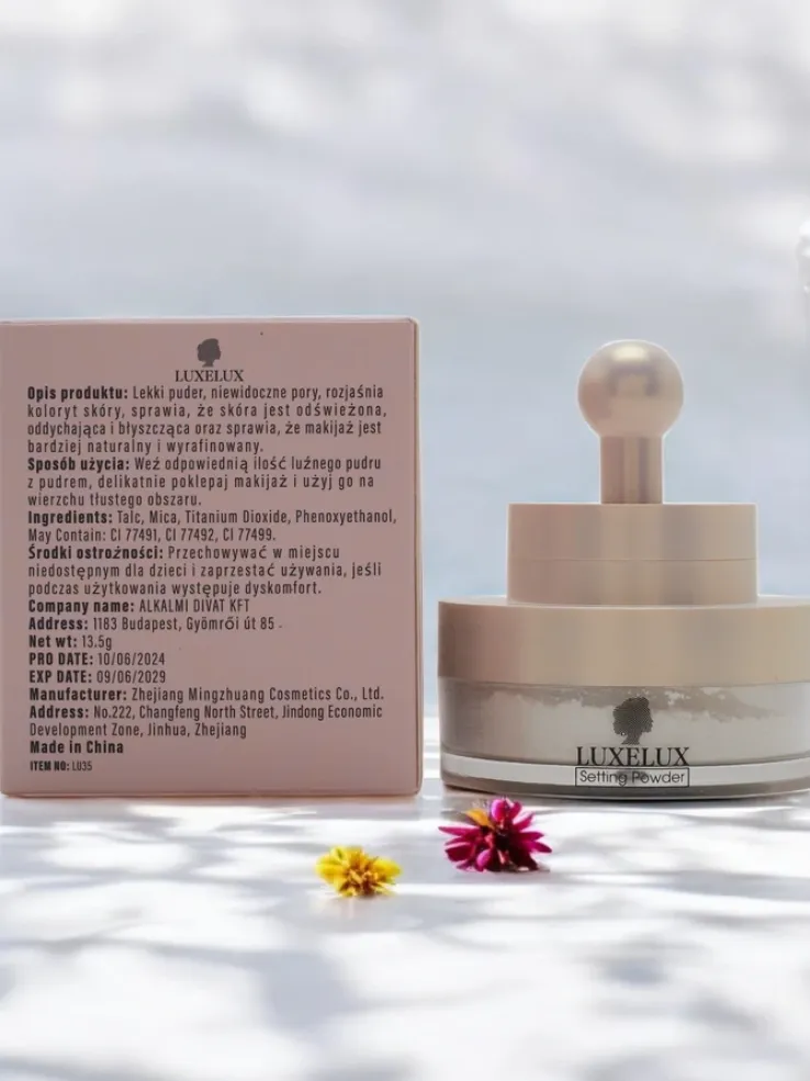 Luxelux Puder sypki z gąbeczką do twarzy 01 13,5 g