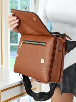 Mała damska torebka z eko skóry Luniva