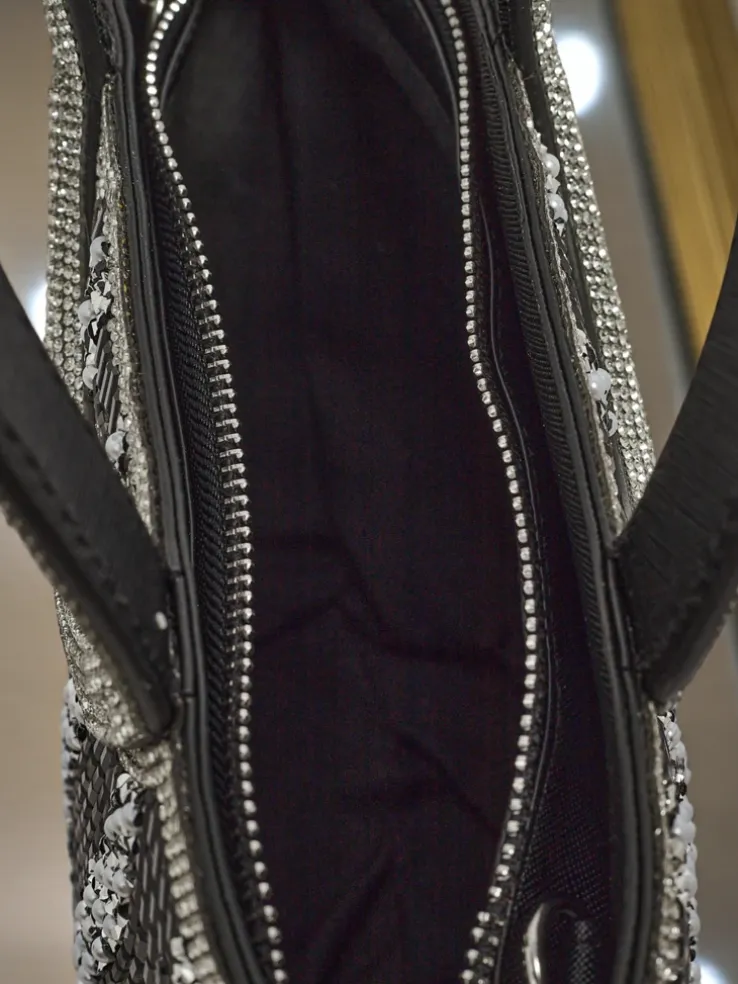 Mała torebka damska z cyrkoniami Sparkle Queen