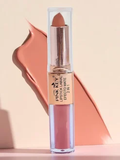 Matowa pomadka do ust w sztyfcie i w płynie 2w1 Peach Pie