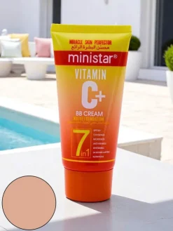 MINI STAR Nawilżający krem BB z Witaminą C z matowym wykończeniem Honey