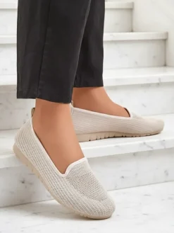 Moda Bella Beżowe Buty Damskie na Płaskim Obcasie