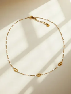 Naszyjnik Aelia Maane – delikatny łańcuszek z koralikami