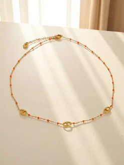 Naszyjnik Aelia Maane – delikatny łańcuszek z koralikami