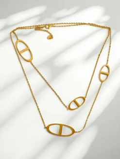 Naszyjnik Callisto Aurelia z pozłacana w stylu włoskim