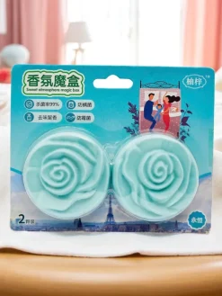 Niebieskie Krążki zapachowe w kształcie róży do pomieszczeń domowych