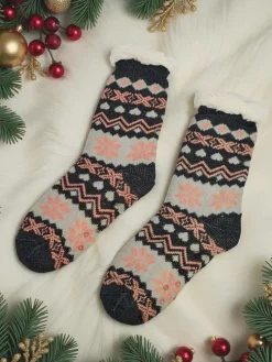 Ocieplane świąteczne damskie skarpetki WinterJoy