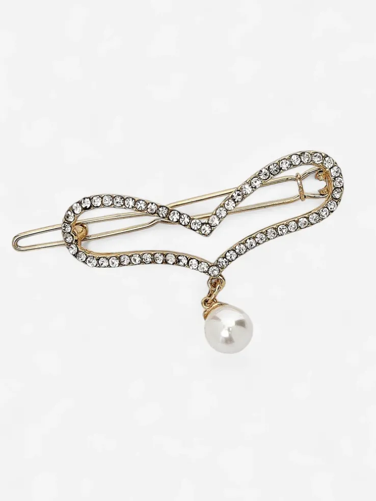 Ozdobna broszka damska serduszko Azzurra Perla