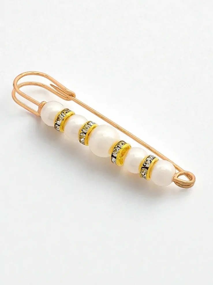 Ozdobna broszka damska z perełkami Anthea Aurelia