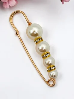 Ozdobna broszka damska z perełkami Pearl Grace