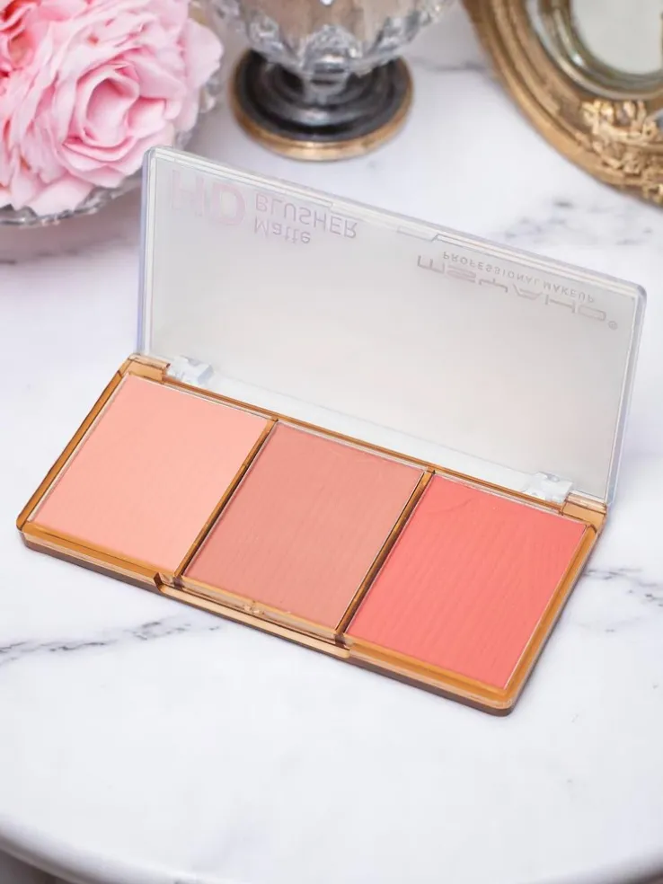 Paletka 3 odcieni matowego różu do policzków kolor Terracotta Rose