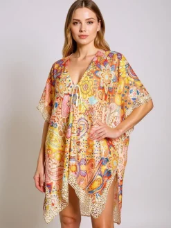 Pareo Afrodyta Royalfashion – kolorowa sukienka plażowa z dekoltem V