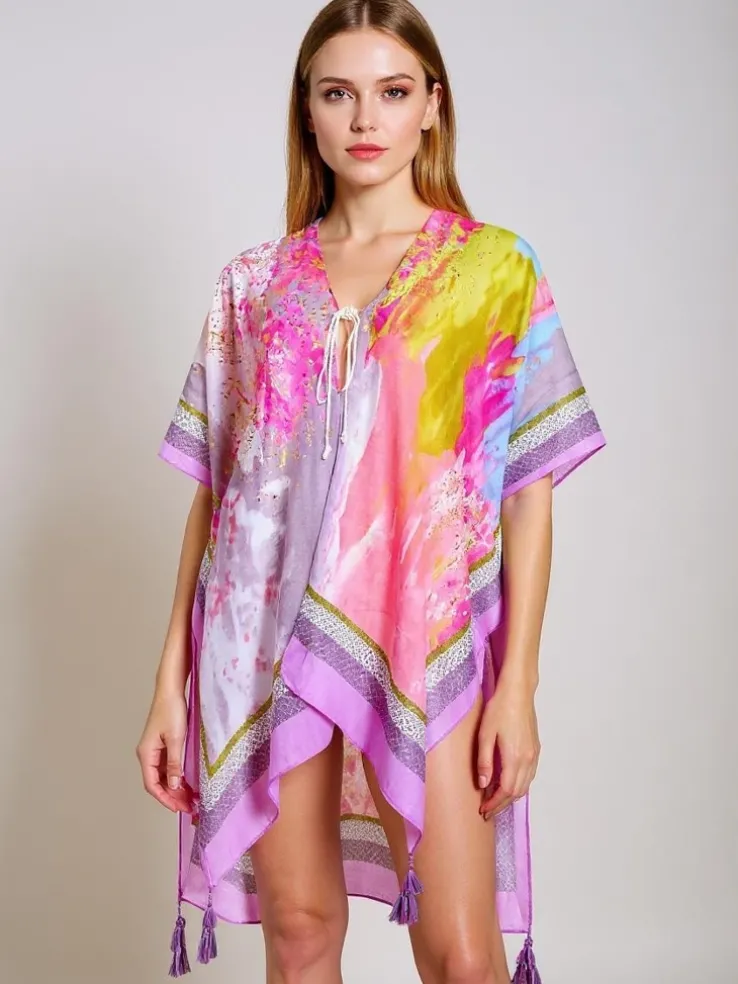 Pareo Anthea – kolorowe sukienka plażowa Royalfashion do kolan, uniwersalna