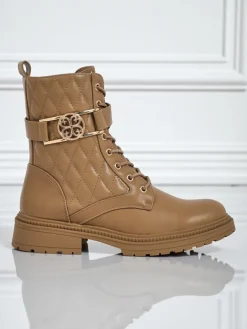 Pikowane botki damskie z ekologicznej skóry Sable Rose