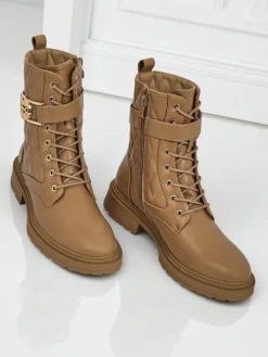 Pikowane botki damskie z ekologicznej skóry Sable Rose