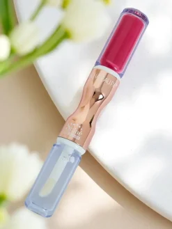 Pomadka do ust i bezbarwny błyszczyk 2w1 Ruby New