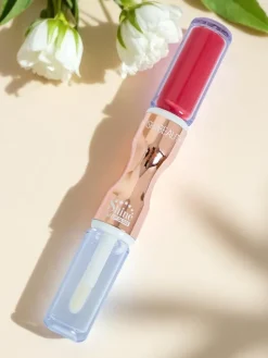 Pomadka do ust i bezbarwny błyszczyk 2w1 Lady Bug