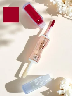 Pomadka do ust i bezbarwny błyszczyk 2w1 Russian Red