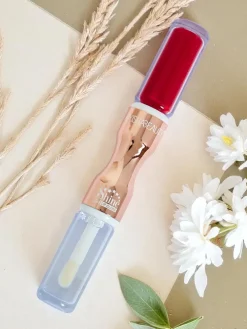 Pomadka do ust i bezbarwny błyszczyk 2w1 Russian Red