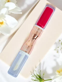 Pomadka do ust i bezbarwny błyszczyk 2w1 See Fuchsia