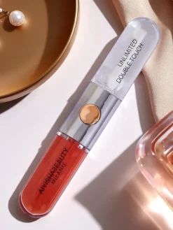 Pomadka do ust i bezbarwny błyszczyk 2w1 Peachy Nude