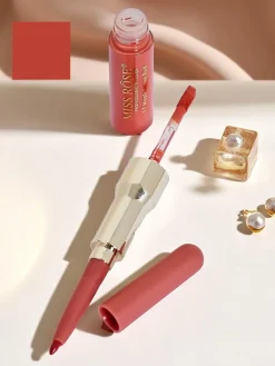 Pomadka do ust w płynie i konturówka 2w1 Strawberry Mousse