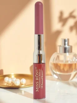 Pomadka do ust w płynie i konturówka 2w1 Rose Cream